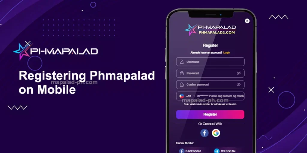 Registering Phmapalad on Mobile