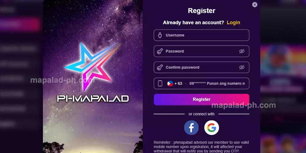 Registering Phmapalad on PC
